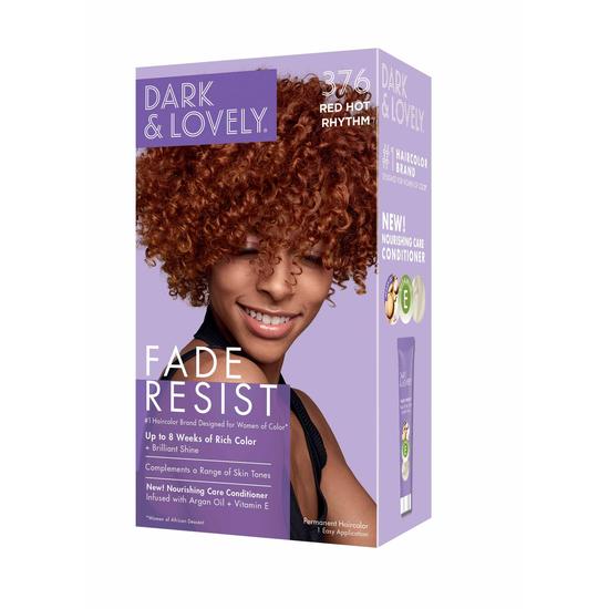 Dark and Lovely Fade Resistant Rich Conditioning Hair Colour Red Hot Rhythm, 376