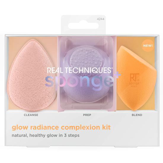 Real Techniques Glow Radiance Complexion Kit Cleanse + Prep + Blend