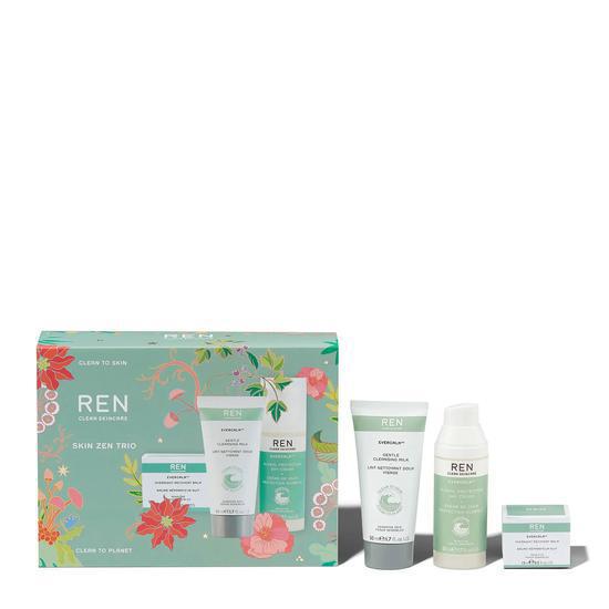 REN Skin Zen Trio Cleansing Milk + Global Protection Day Cream + Overnight Recovery Balm