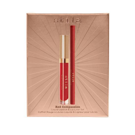 Stila Red Compassion Liquid Lipstick & Lip Liner Gift Set