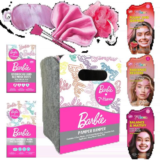 7th Heaven Barbie Pamper Hamper Moisturising & Fun Skin Care Gift Set