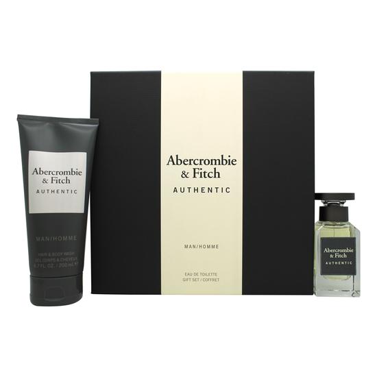 Abercrombie & Fitch Authentic Man Gift Set 50ml Eau De Toilette + 200ml Hair & Body Wash