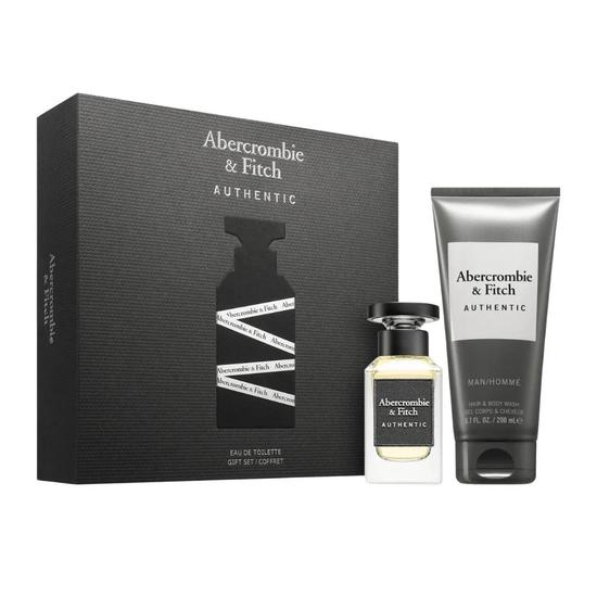 Abercrombie & Fitch Authentic Man Men's Aftershave Gift Set 50ml Eau De Toilette + 200ml Body Wash