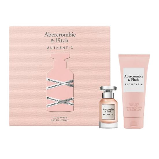 Abercrombie & Fitch Authentic Woman Women's Perfume Gift Set 50ml Eau De Parfum + 200ml Body Wash