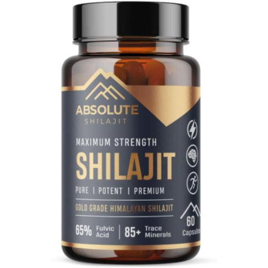 Absolute Shilajit 500mg Maximum Strength Capsules 60 Capsules