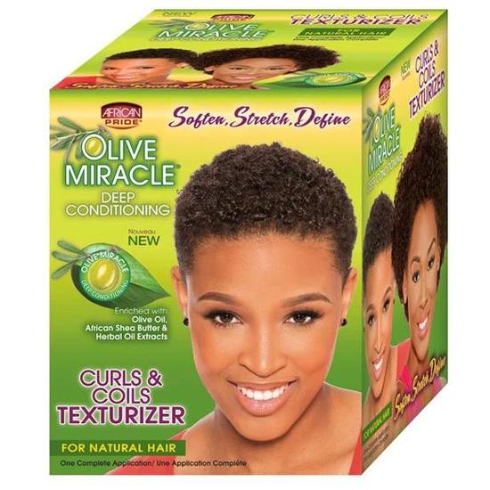 African Pride Olive Miracle Deep Conditioning Curls & Coils Texturizer