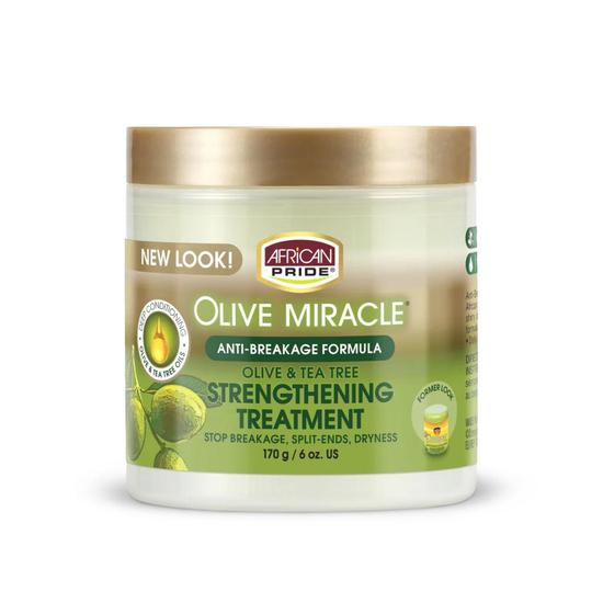 African Pride Olive Miracle Olive & Tea Tree Strengthening Treatment 170 g