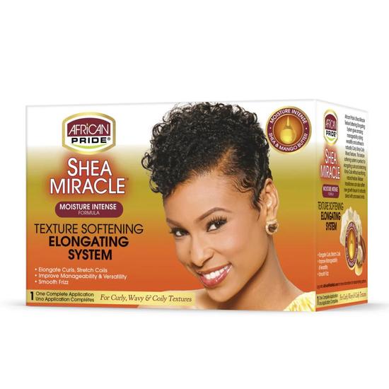 African Pride Shea Butter Miracle Moisture Intense Texture Softening System 1 Application