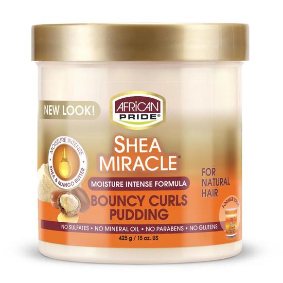 African Pride Shea Miracle Moisture Intense Bouncy Curls Pudding 425 g