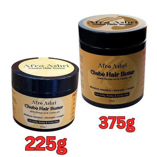 Afro Ashri Chebe Hair Growth Butter With Karkar Oil & Castor Oil 375g