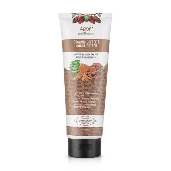 Agor Organic Coffee & Cocoa Butter Body Lotion 300ml