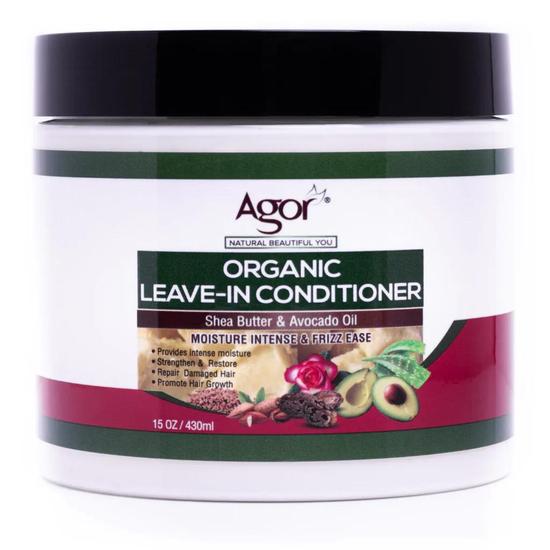 Agor Organic Leave-In Conditioner With Shea Butter & Avocado Oil 430ml