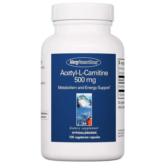 Allergy Research Group Acetyl-L-Carnitine 500mg Capsules 100 Capsules