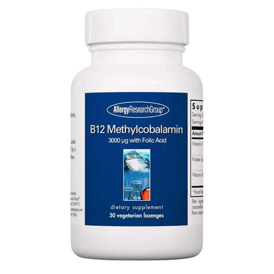 Allergy Research Group B12 Methylcobalamin Lozenges 50 Lozenges