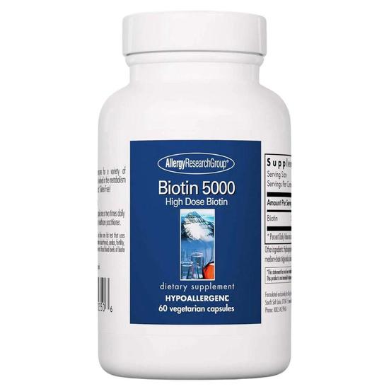 Allergy Research Group Biotin 5000 Capsules 60 Capsules