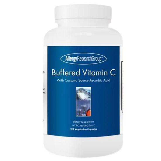 Allergy Research Group Buffered Cassava Vitamin C Capsules 120 Capsules