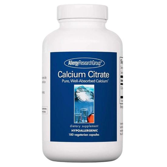 Allergy Research Group Calcium Citrate Capsules 180 Capsules