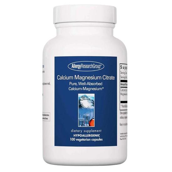 Allergy Research Group Calcium Magnesium Citrate Capsules 100 Capsules