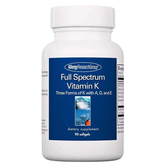 Allergy Research Group Full Spectrum Vitamin K Softgels 90 Softgels