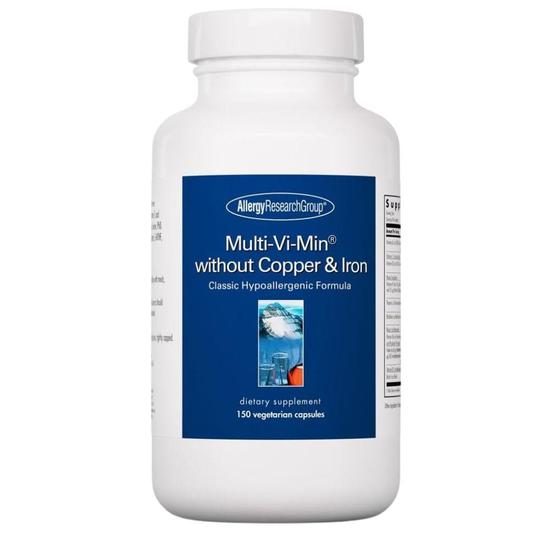 Allergy Research Group Multi-Vi-Min Without Copper & Iron Capsules 150 Capsules