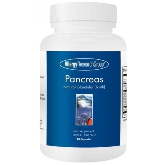 Allergy Research Group Pancreas Lamb Natural Glandular Capsules 90 Capsules