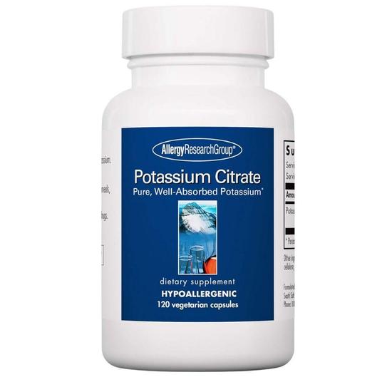 Allergy Research Group Potassium Citrate Capsules 120 Capsules