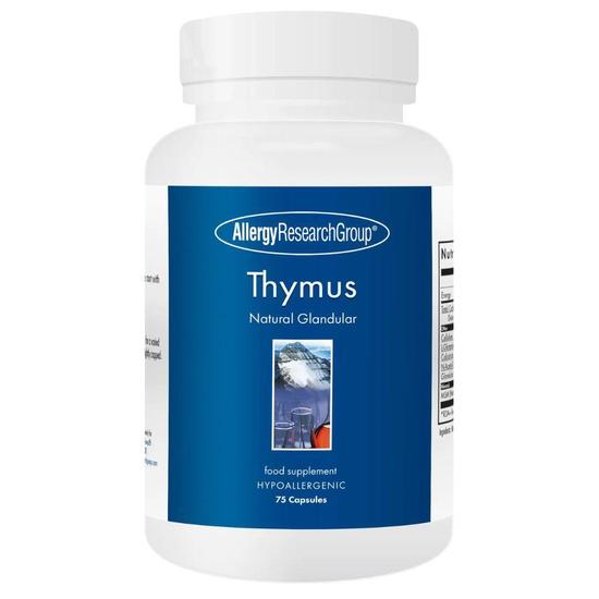 Allergy Research Group Thymus Natural Glandular 500mg Capsules 75 Capsules