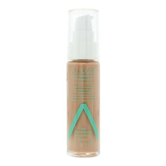 Almay Clear Complexion Makeup Acne Clearing Foundation 700 Warm Beige