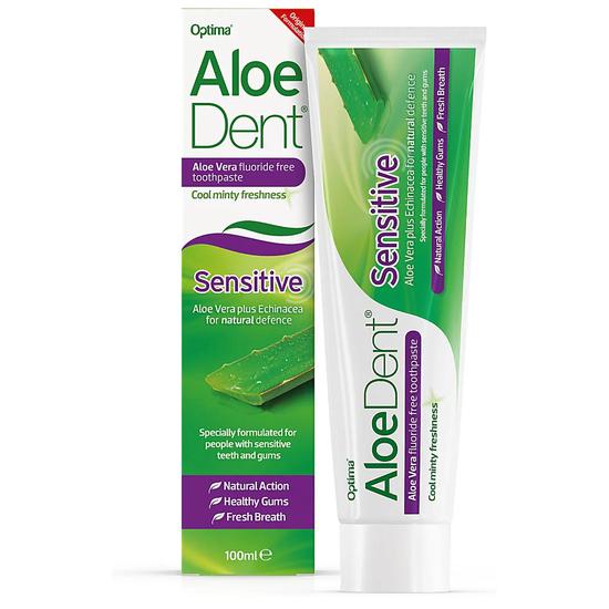 Aloe Dent Sensitive Aloe Vera Fluoride Free Toothpaste 100ml