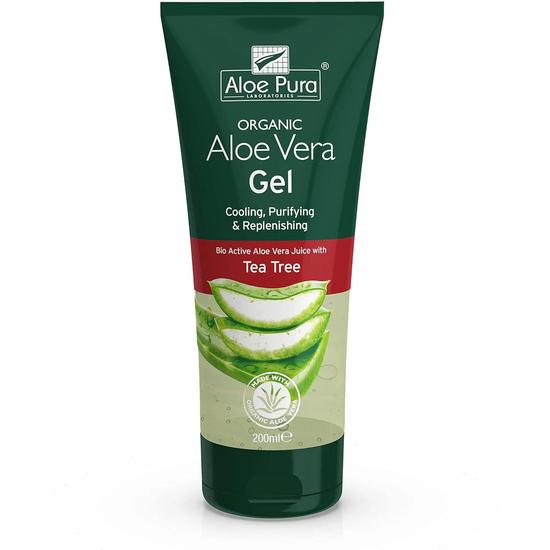 Aloe Pura Aloe Vera Gel With Tea Tree 200ml