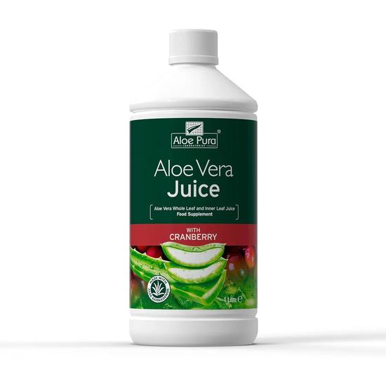 Aloe Pura Aloe Vera Juice Cranberry Flavour 1 L