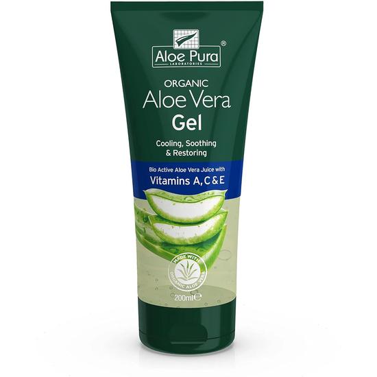 Aloe Pura Organic Aloe Vera Gel With Vitamins A C & E 200ml