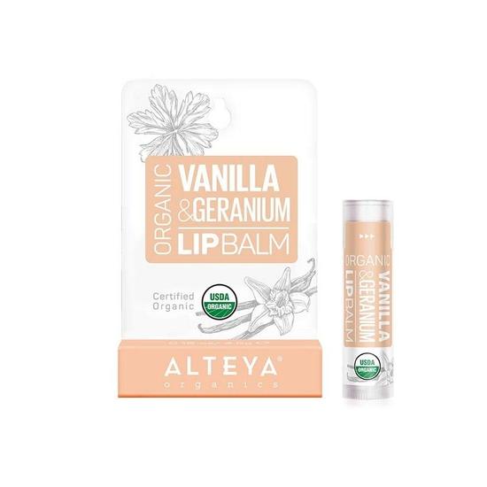 Alteya Organics Lip Balm Vanilla & Geranium