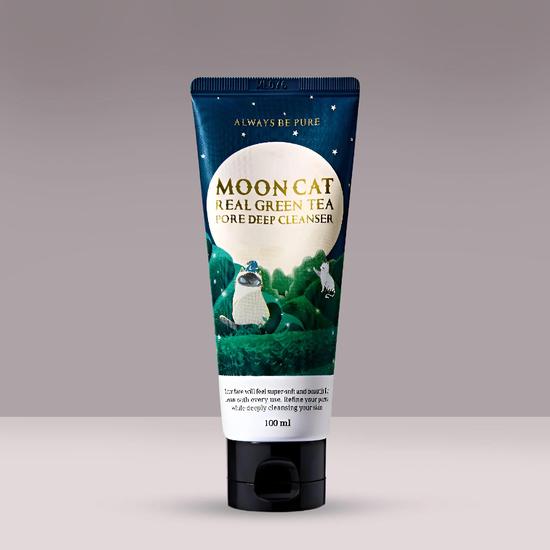 Always Be Pure Mooncat Real Green Tea Pore Deep Cleanser 100ml