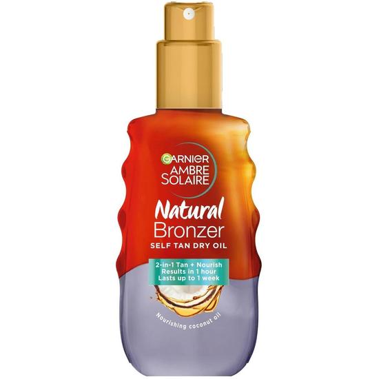 Ambre Solaire Natural Bronzer Self Tan Dry Oil With Coconut Oil 150ml