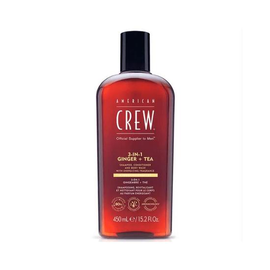 American Crew 3 In 1 Ginger + Tea Shampoo 450ml