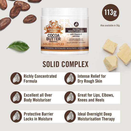 American Dream Cocoa Butter Original Solid Complex 56 g