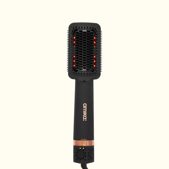 Amika Double Agent 2-in-1 Straightening Blow Dry Brush