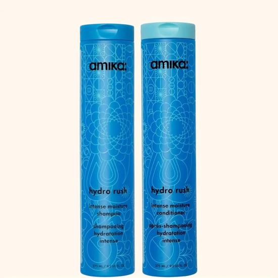 Amika Hydro Rush Intense Moisture Shampoo & Conditioner 2 x 275ml