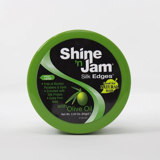 Ampro Shine N Jam Silk Edges Extra Firm Hold & Shine Gel With Olive Oil 63 g