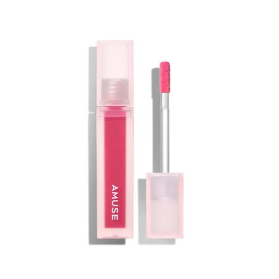 Amuse Dew Velvet Lip Balm 03 Hibiscus Ruby Pink