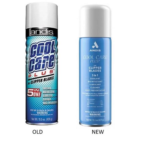 Andis Cool Care Plus Cleaner Spray For Clipper Blades Trimmer 5 In 1 Formula 439 g