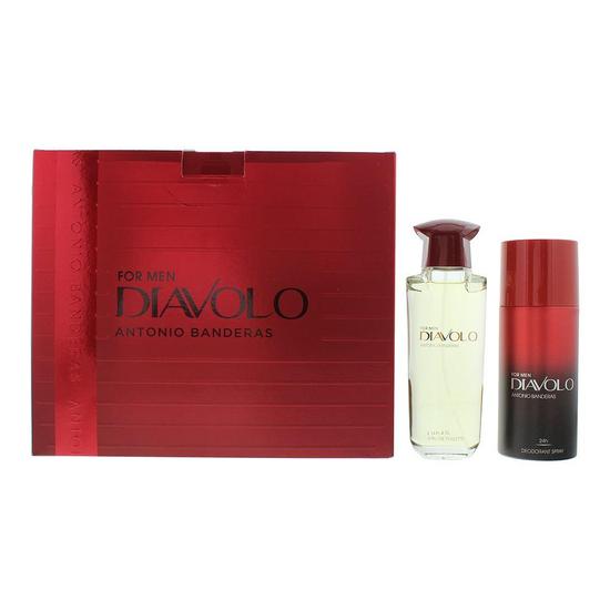 Antonio Banderas Diavolo Eau De Toilette Deodorant Spray Gift Set 100ml