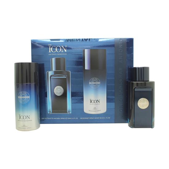 Antonio Banderas The Icon Gift Set 100ml Eau De Toilette + 150ml Deodorant Spray