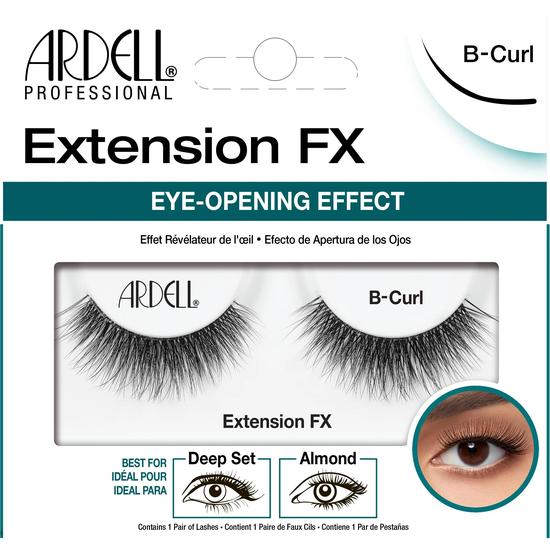 Ardell Extension FX B Curl Lashes 0.07mm Thickness, B Curl, Length 10mm