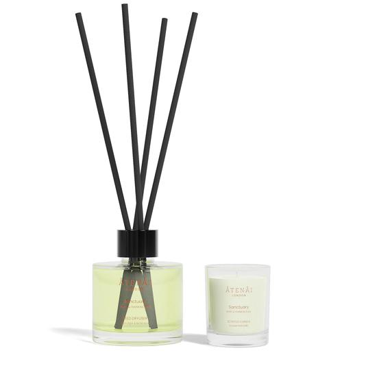 Atenai London Sanctuary Candle & Reed Diffuser Gift Set