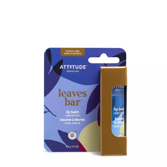 Attitude Plastic-Free Unscented Lip Balm Enriched With Olive Oil 8.5 g