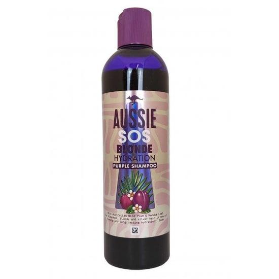 Aussie Hair Care SOS Blonde Hydration Purple Shampoo Wild Plum & Manuka Leaf