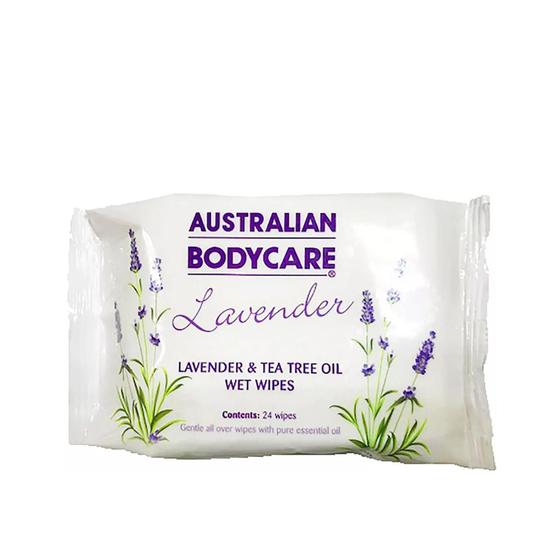 Australian Bodycare Lavender Mini Skin Wipes Pack of 24