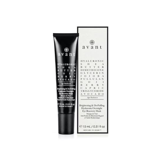 Avant Brightening & De-Puffing Hyaluronic Overnight Eye Recovery Mask 15ml